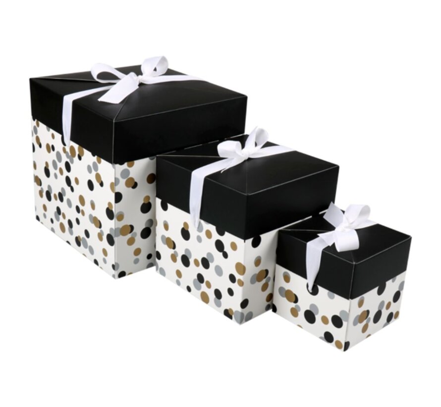 Confetti doos - Pop Up Box - 10x10x10cm - 25 stuks