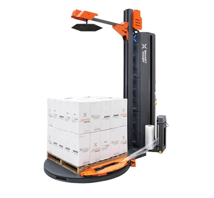 Bandeleuse de palettes Smart Wasp X100AD – Presse-palette et coupe automatique