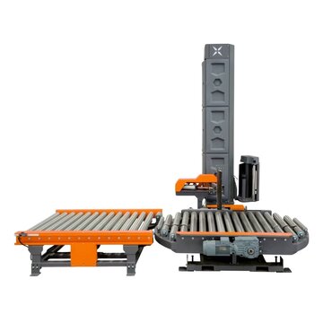 Enrubanneuse de palettes entièrement automatique en ligne Smart Wasp S300