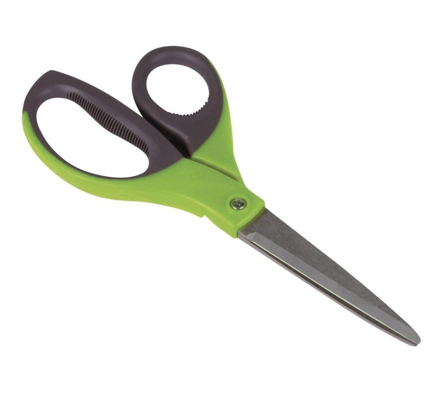 Ciseaux Westcott Softgrip 20.4 cm - yeux asymétriques - bleu/noir