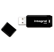 Clé USB 2.0 Integral 16 Go - noir - à l'unité