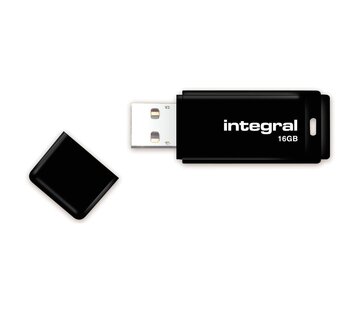 Clé USB 2.0 Integral 16 Go - noir - à l'unité