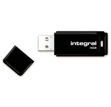 Clé USB 2.0 Integral 16 Go - noir - à l'unité
