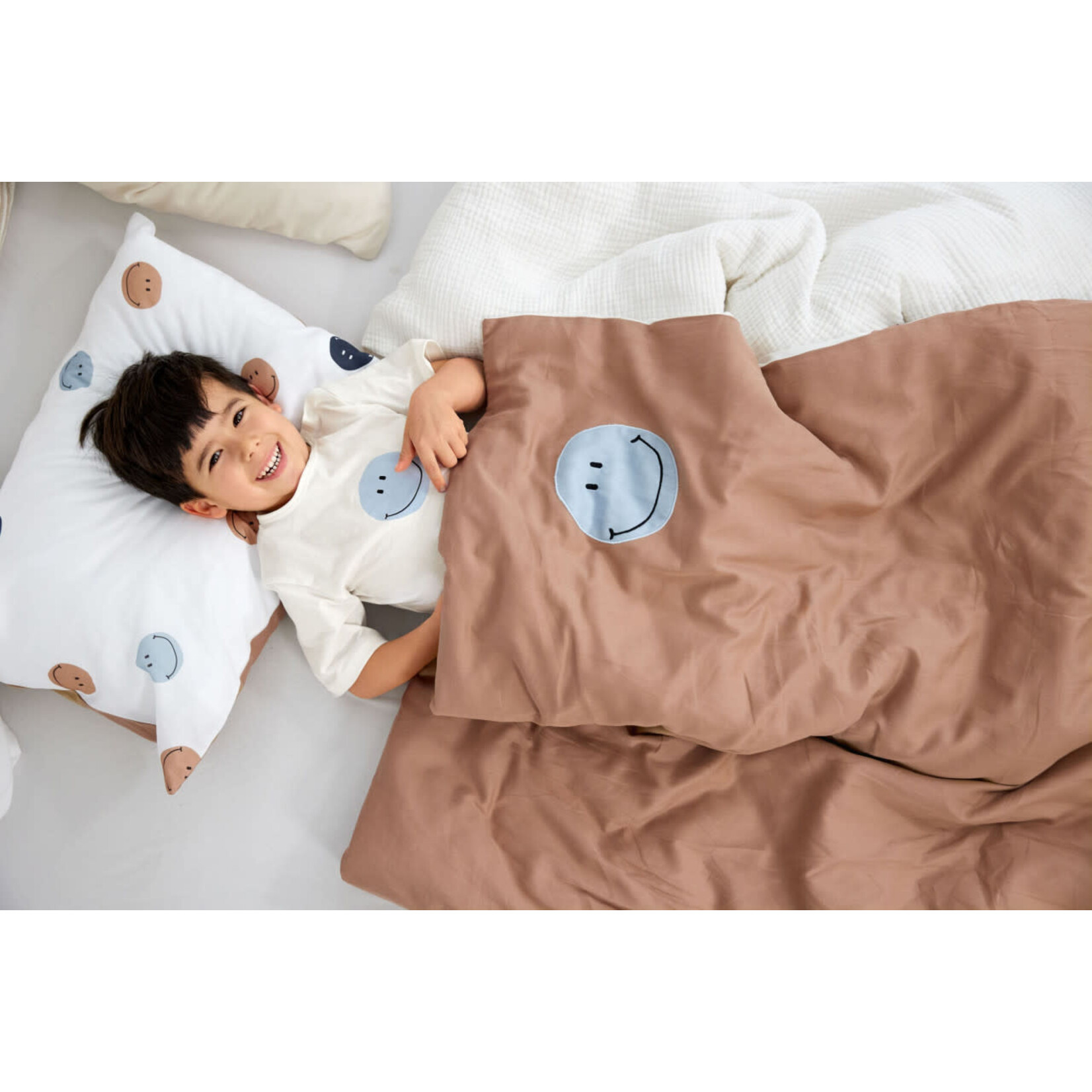 Lassig Lässig - Short Sleeve Set GOTS Smile milky