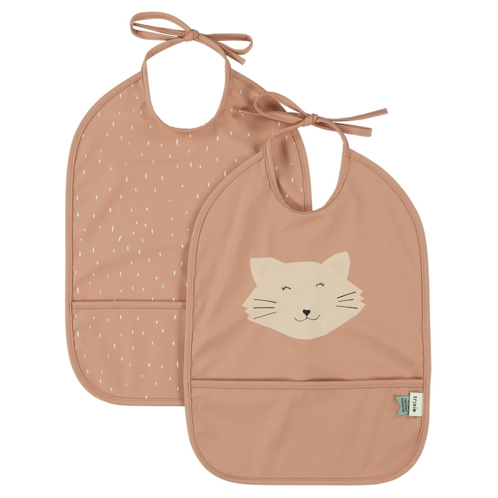 Trixie Trixie - Afwasbaar slabbetje 2-pack - Mrs. Cat