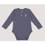 House of Jamie House of Jamie - Button Bodysuit: Stardust Blue