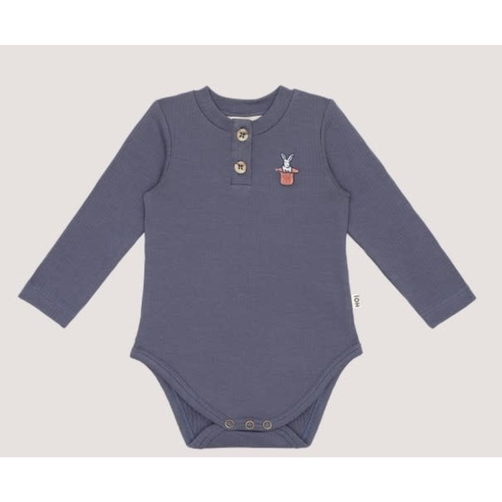 House of Jamie House of Jamie - Button Bodysuit: Stardust Blue