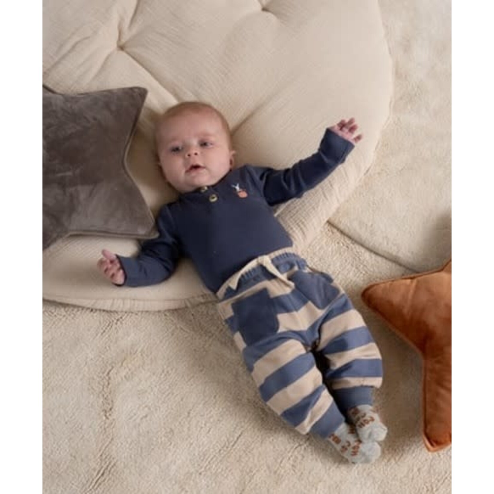 House of Jamie House of Jamie - Button Bodysuit: Stardust Blue