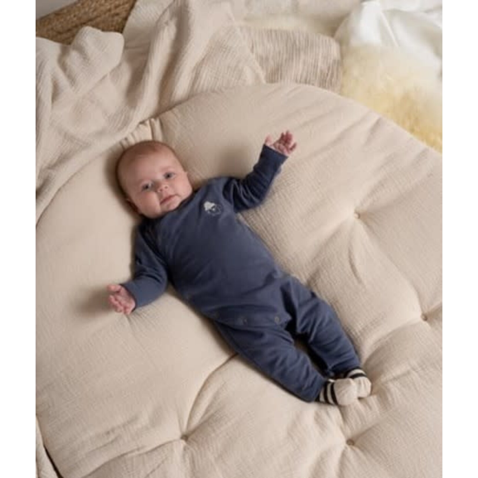House of Jamie House of Jamie - Newborn Boys Babysuit: Stardust Blue