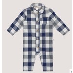 House of Jamie House of Jamie - Pocket Overall: Blue Check