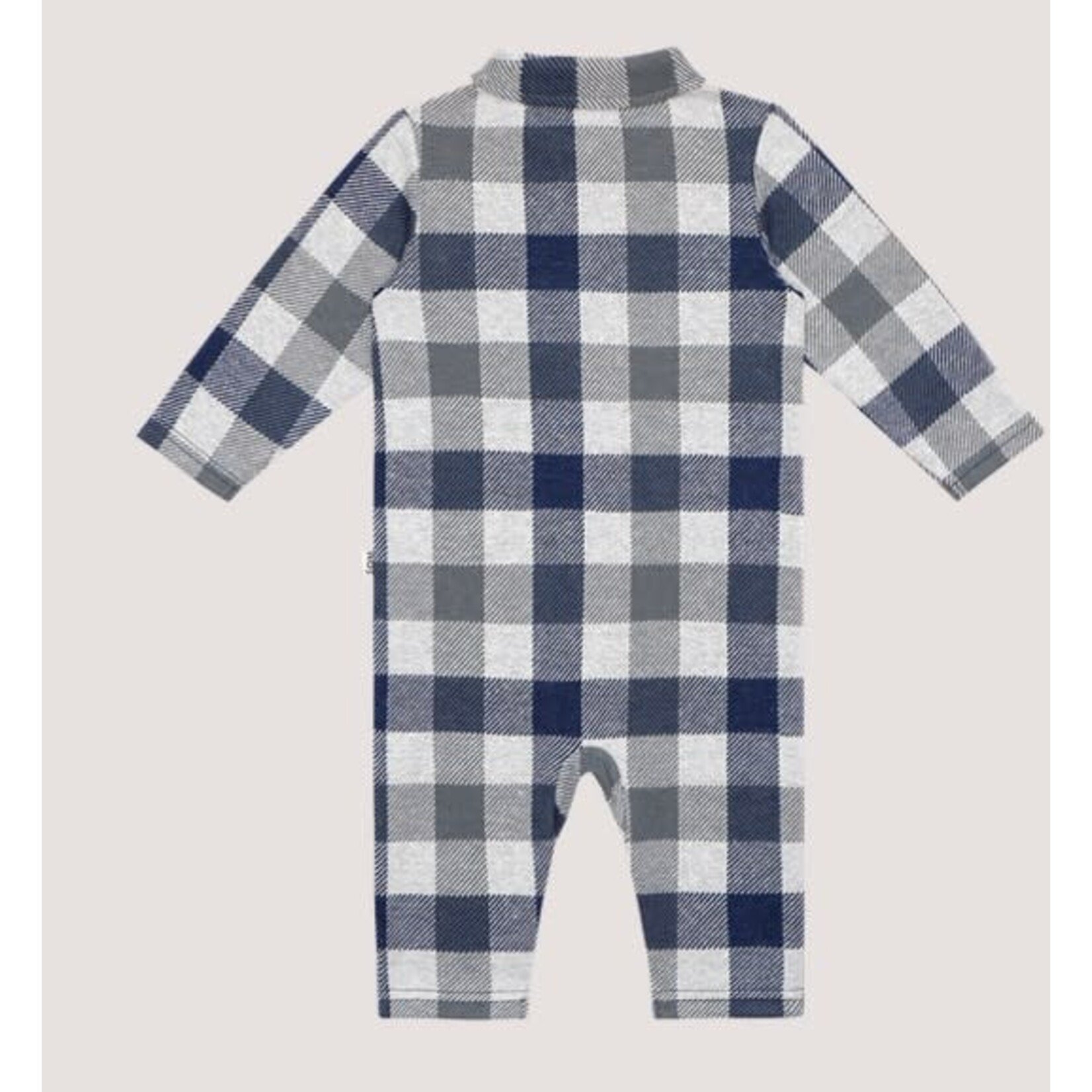 House of Jamie House of Jamie - Pocket Overall: Blue Check