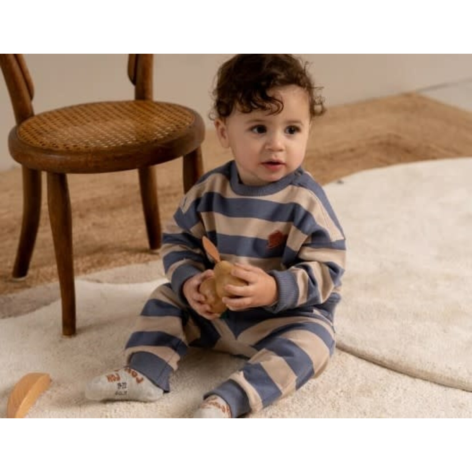 House of Jamie House of Jamie - Baby Joggers: Chalk Blue Stripes