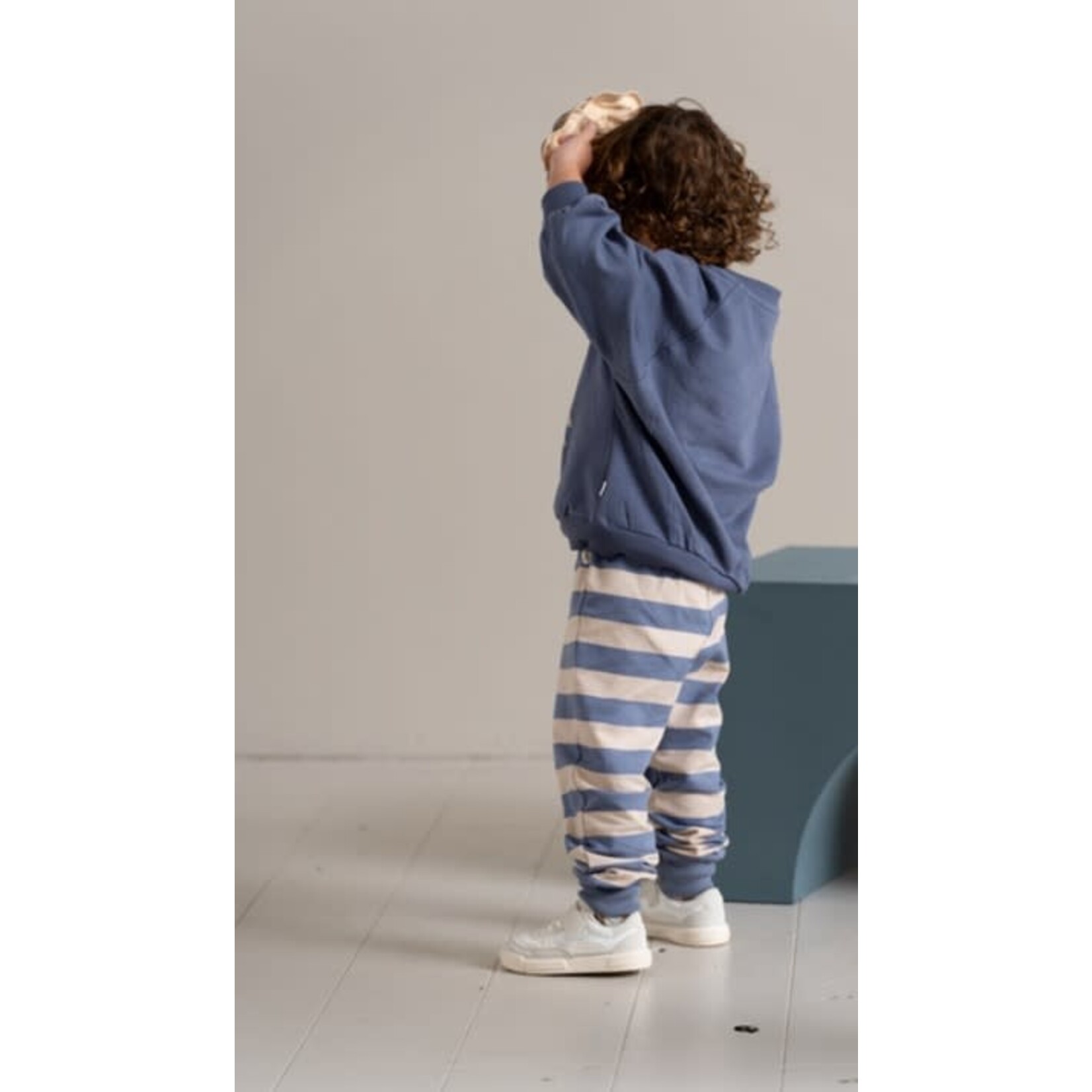 House of Jamie House of Jamie - Sweatpants: Chalk Blue Stripes