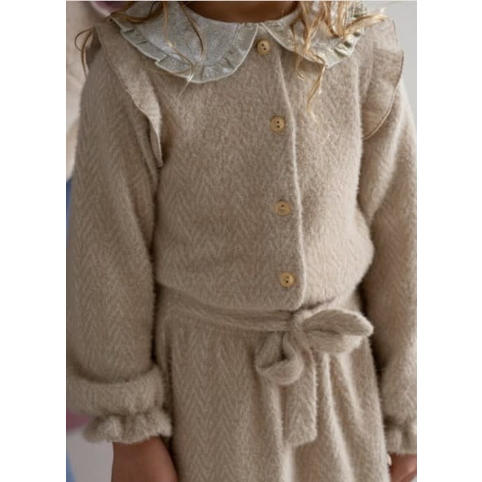 House of Jamie House of Jamie - Mini Bow Skirt: Classic Fishbone