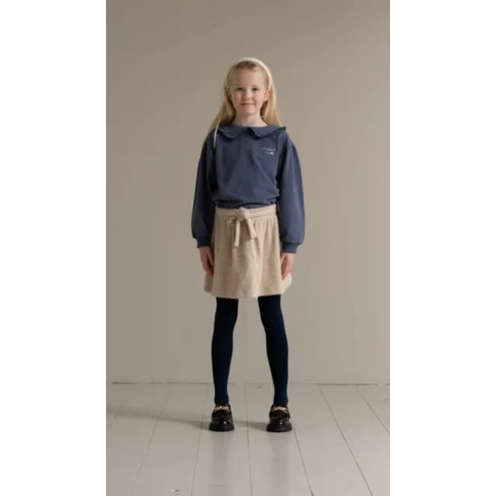 House of Jamie House of Jamie - Mini Bow Skirt: Classic Fishbone