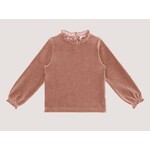 House of Jamie House of Jamie - Frill Collar Jumper: Warm Taupe