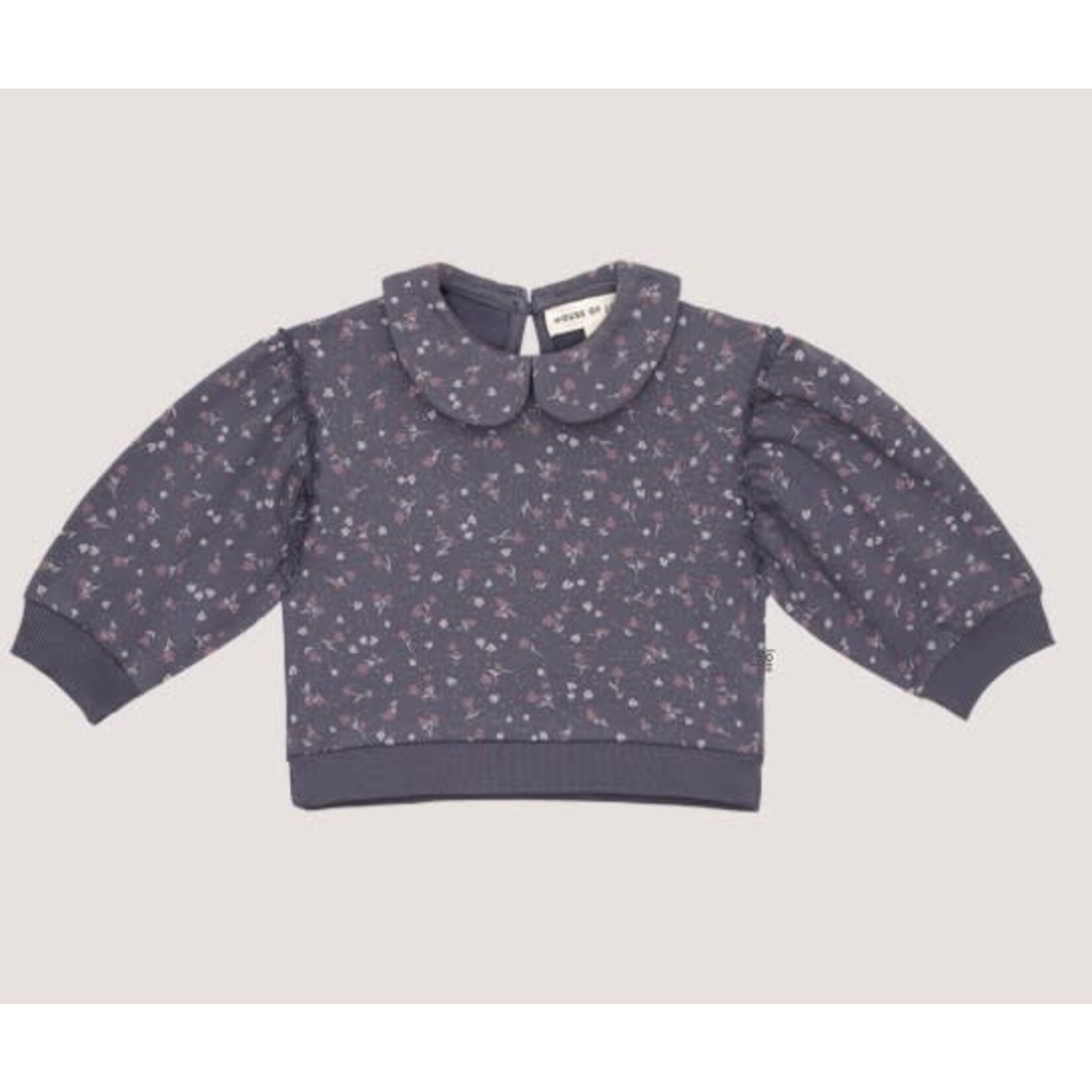 House of Jamie House of Jamie - Baby Collar Sweater: Stardust Golden Floral