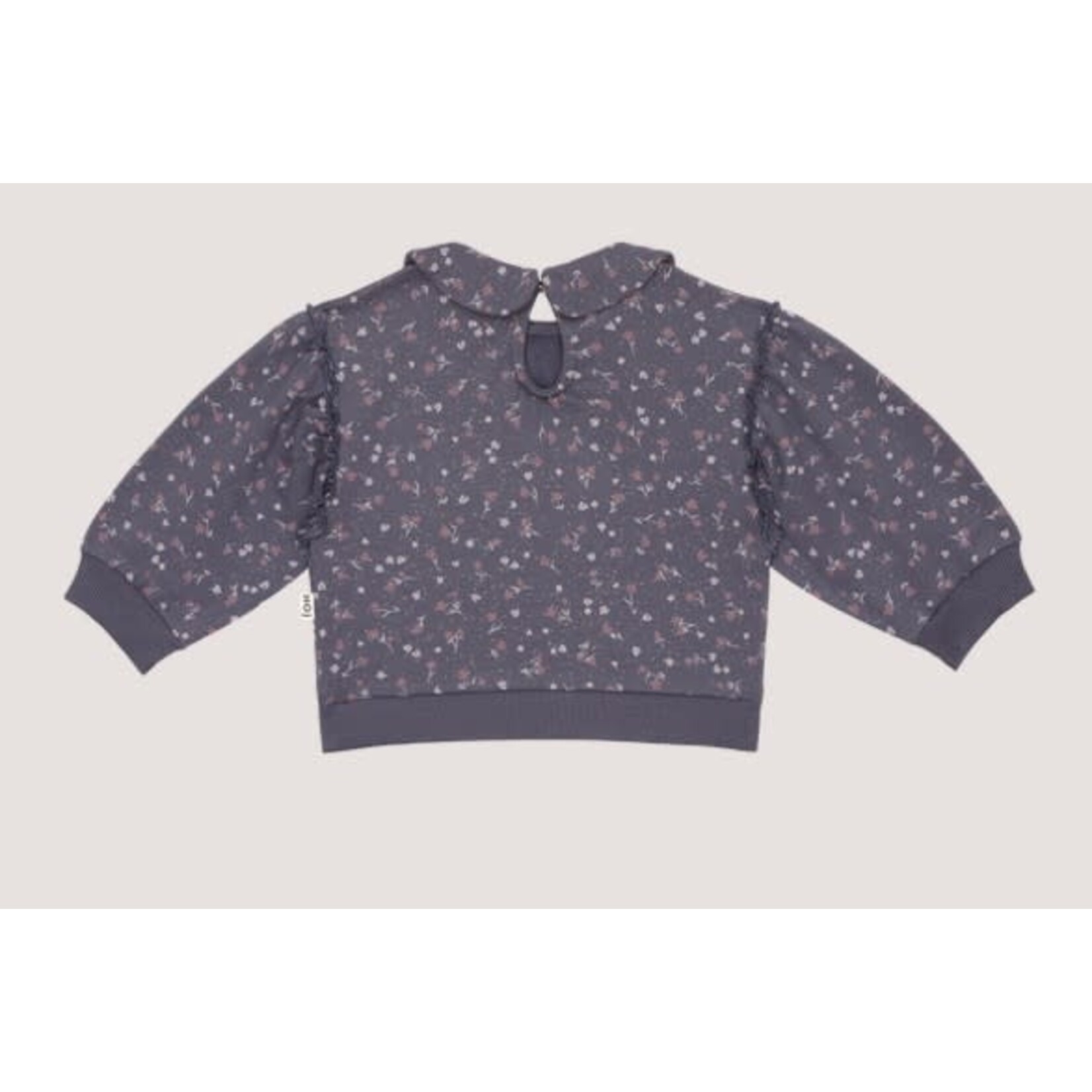 House of Jamie House of Jamie - Baby Collar Sweater: Stardust Golden Floral