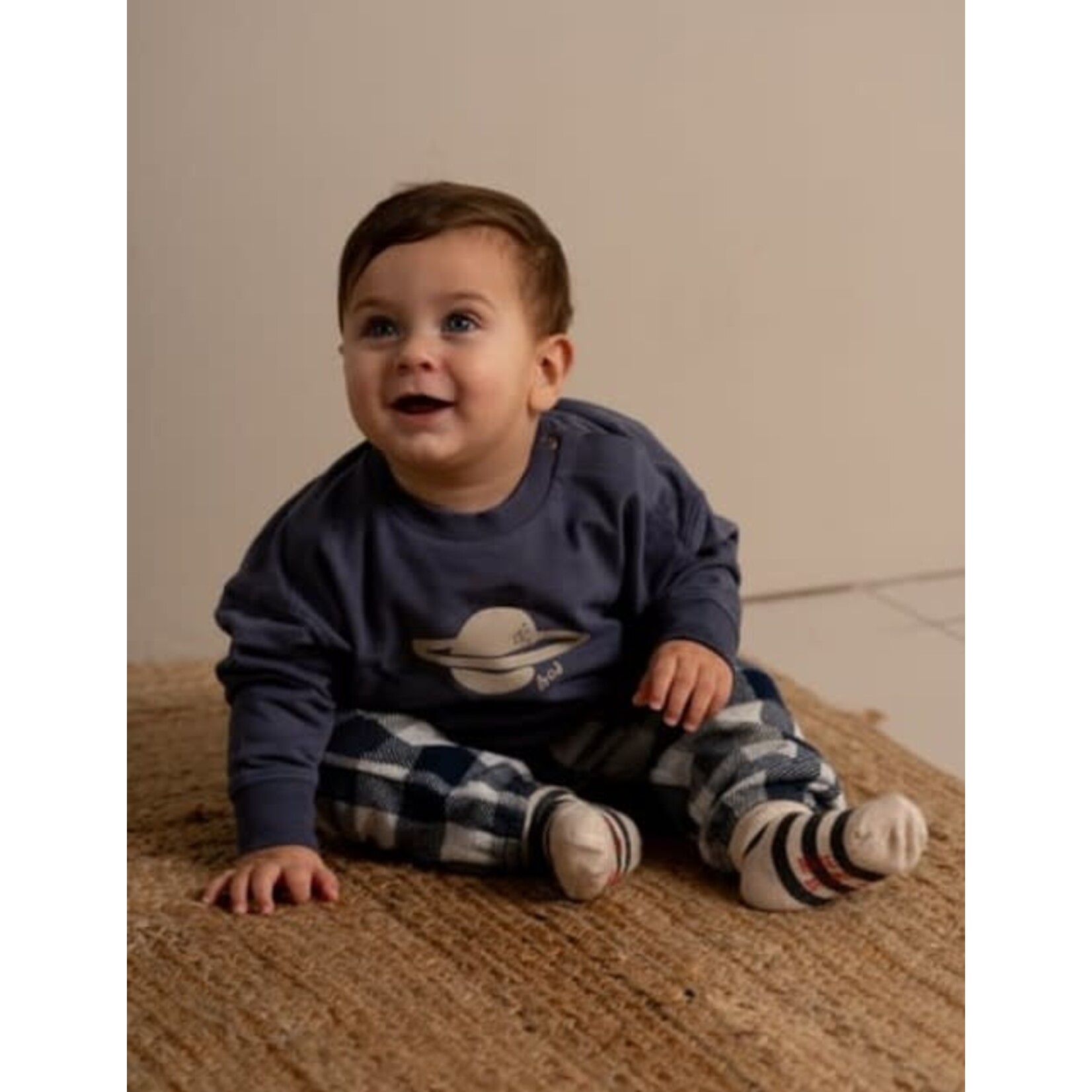 House of Jamie House of Jamie - Baby Boys Sweater: Stardust Blue
