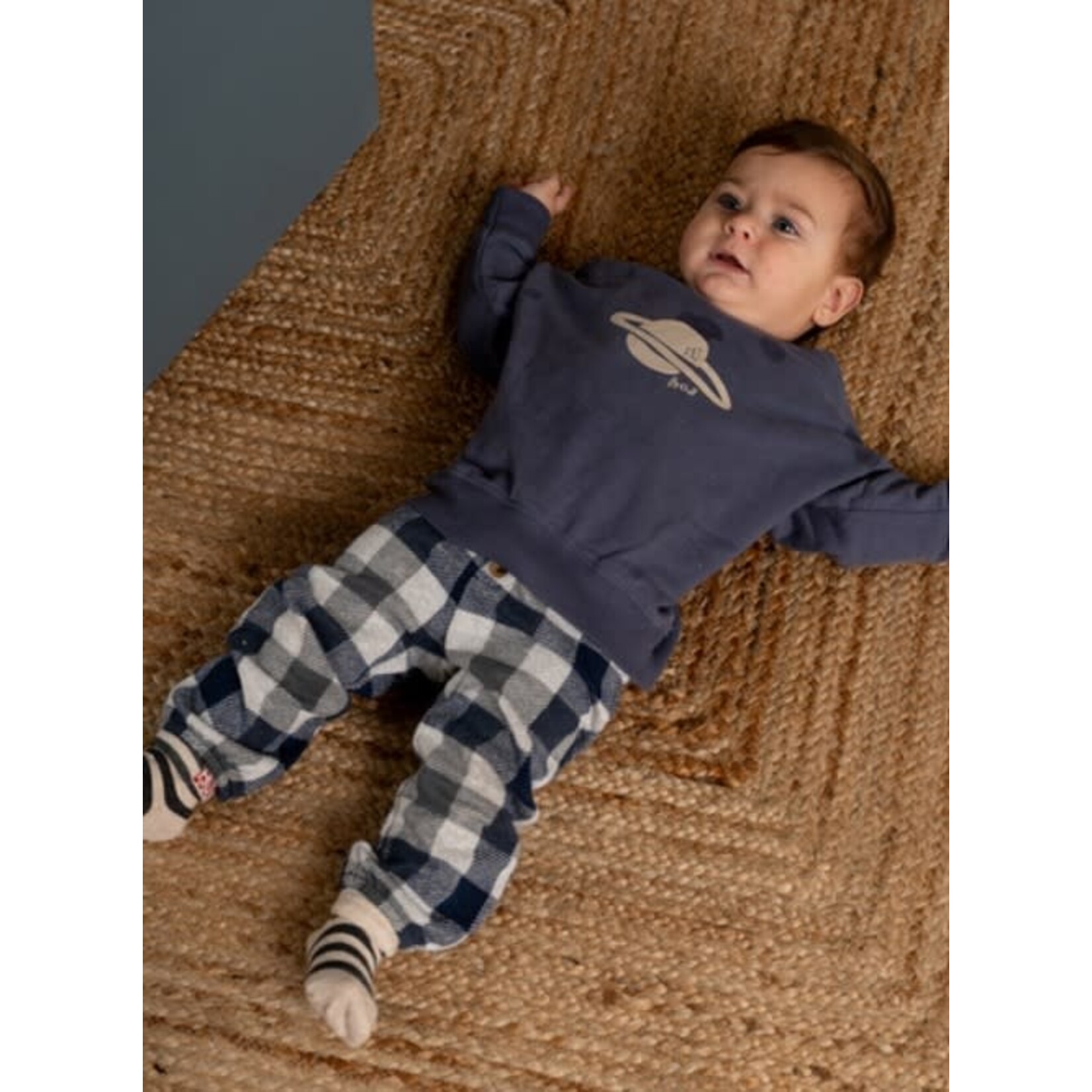 House of Jamie House of Jamie - Baby Boys Sweater: Stardust Blue