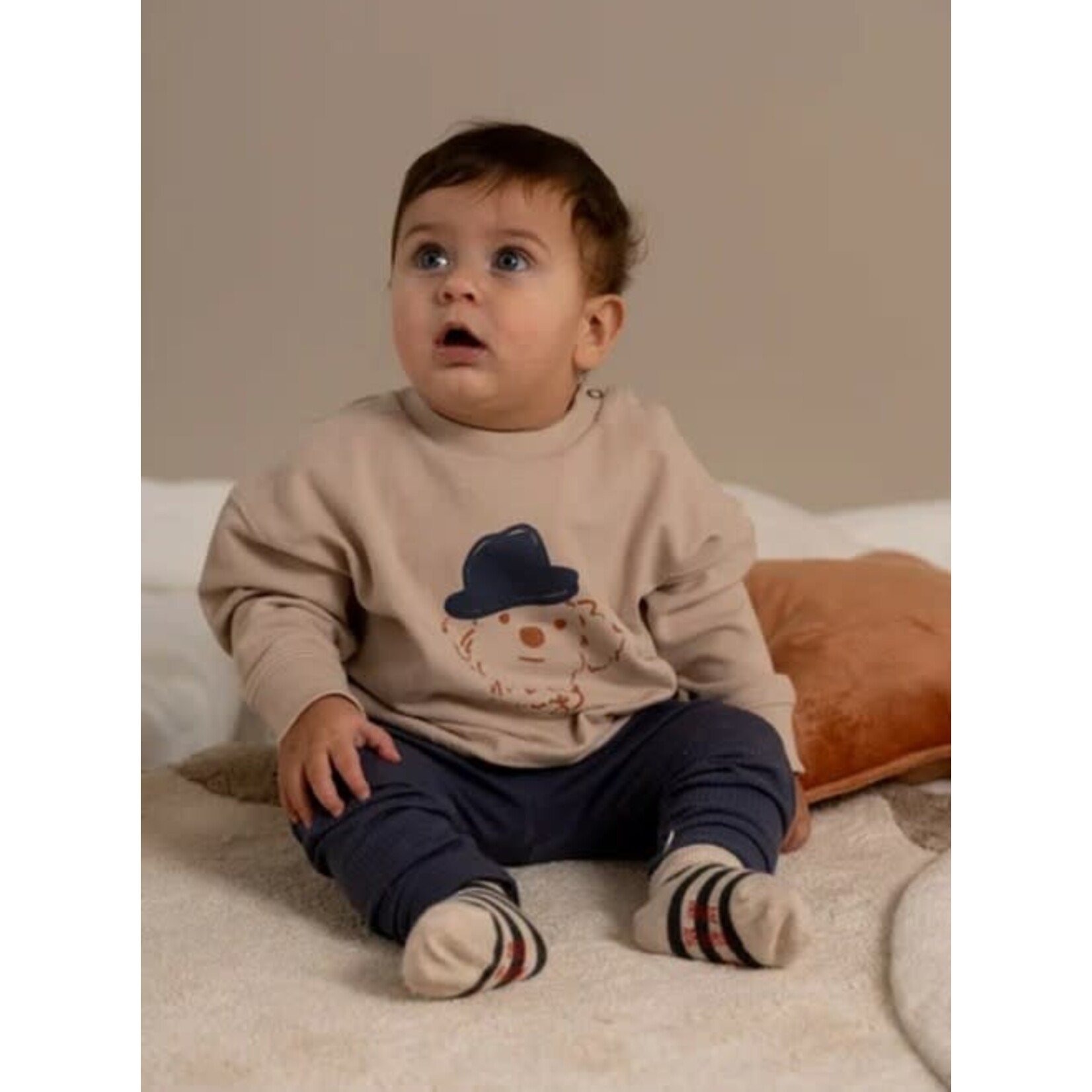 House of Jamie House of Jamie - Baby Boys Sweater: French Grey