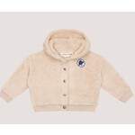 House of Jamie House of Jamie - Plush Baby Hoodie Cardigan: Oatmeal