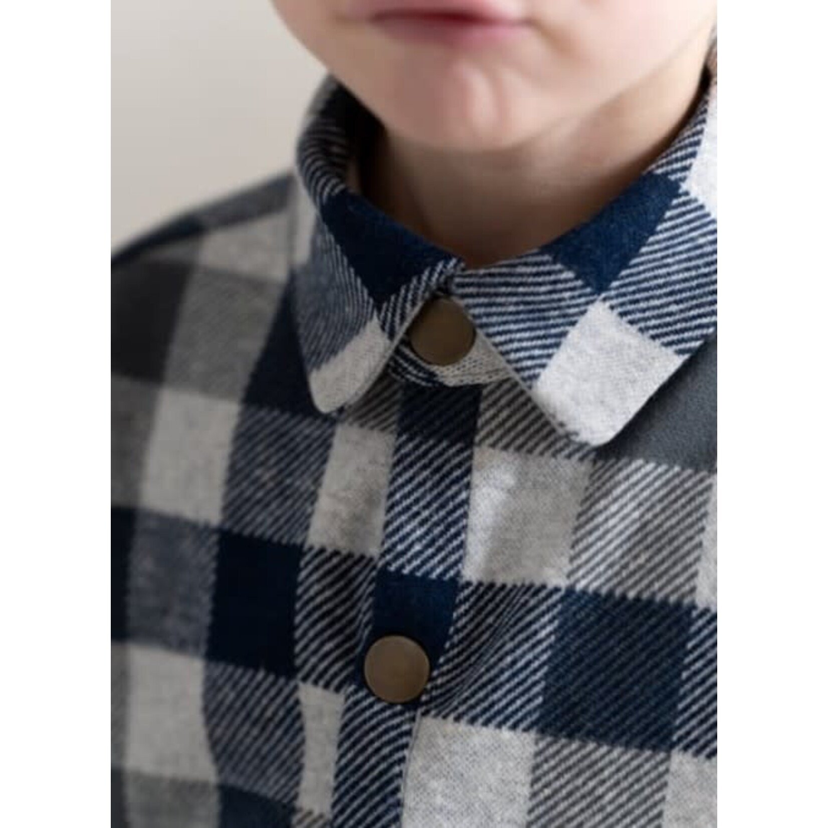 House of Jamie House of Jamie - Overshirt: Blue Check