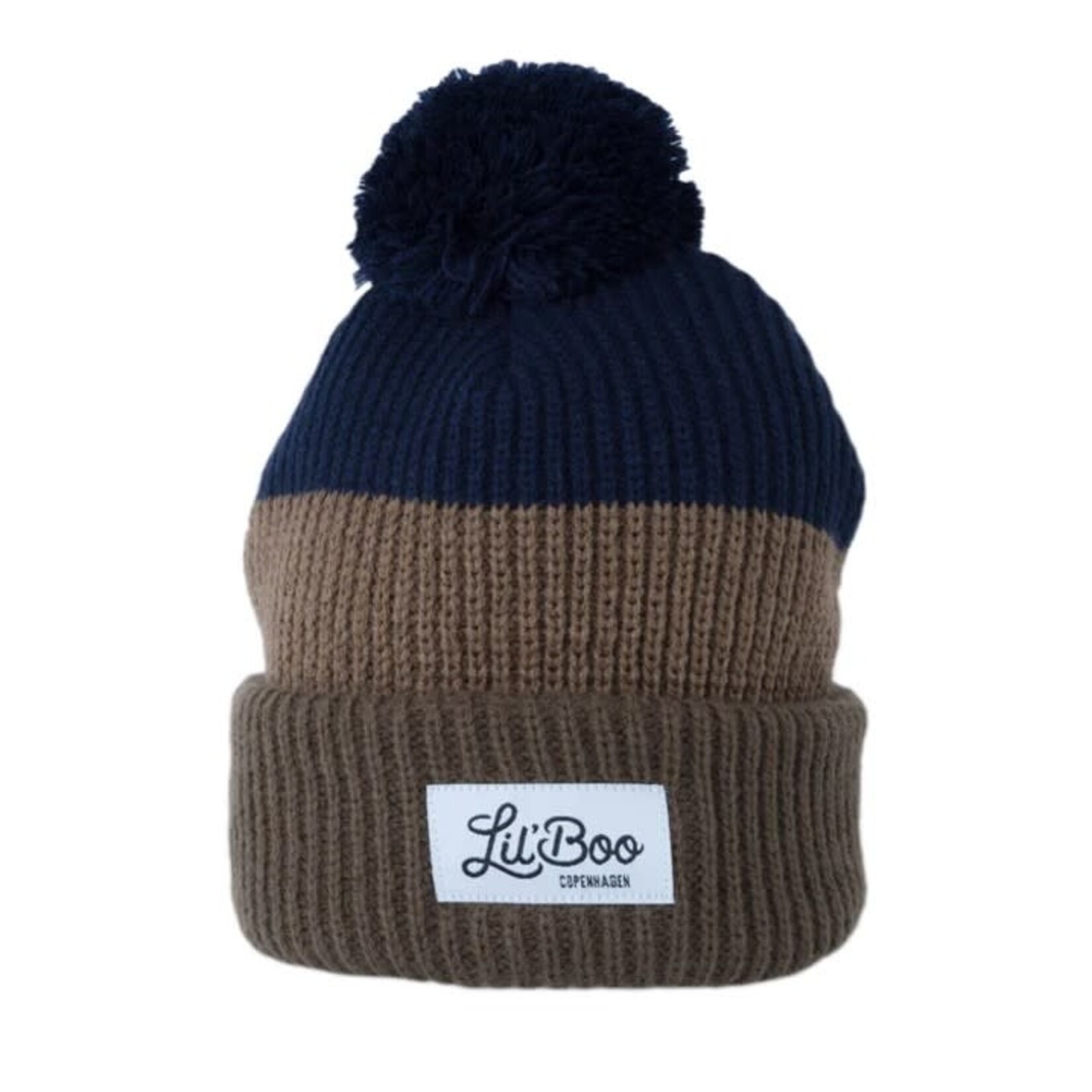 Lil' Boo Lil’ Boo Rainbow Beanie (Toddler) - Brown/Navy