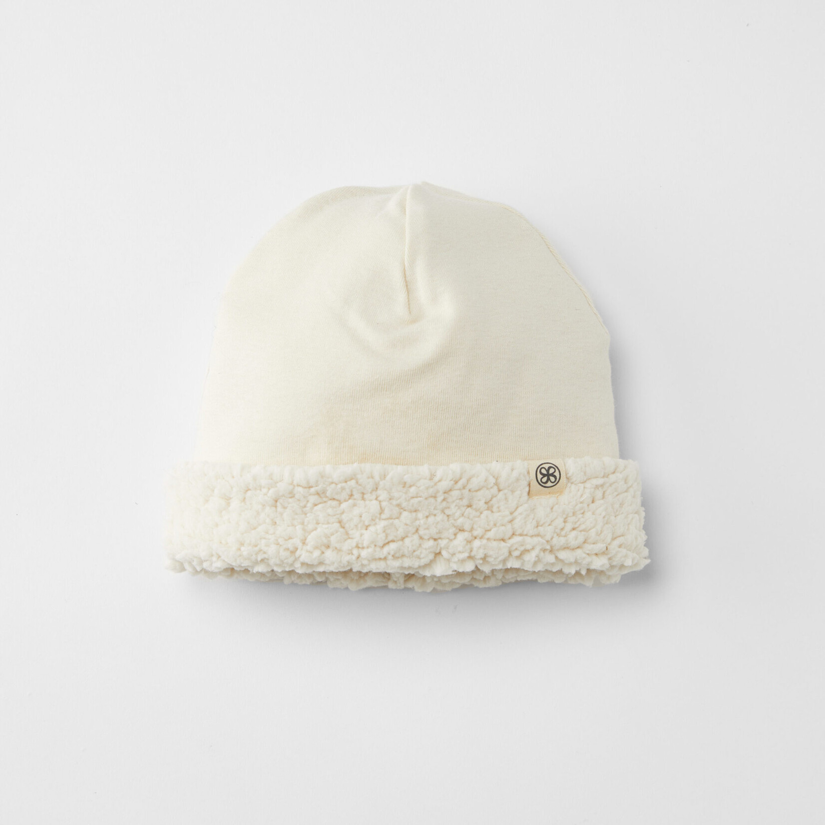 Cloby Cloby - Teddy mutsje - Off White - 0-6 m