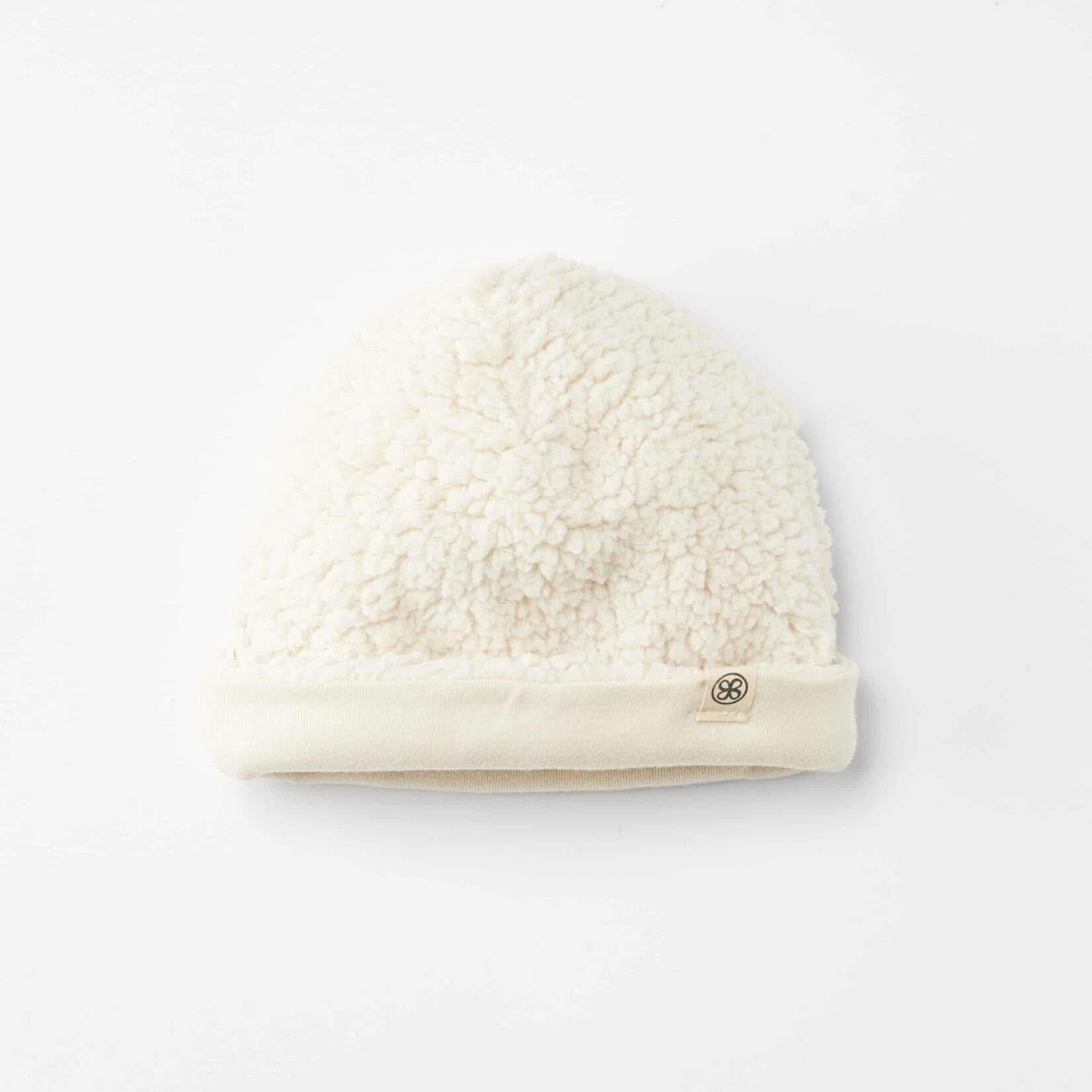 Cloby Cloby - Teddy mutsje - Off White - 6-12 m