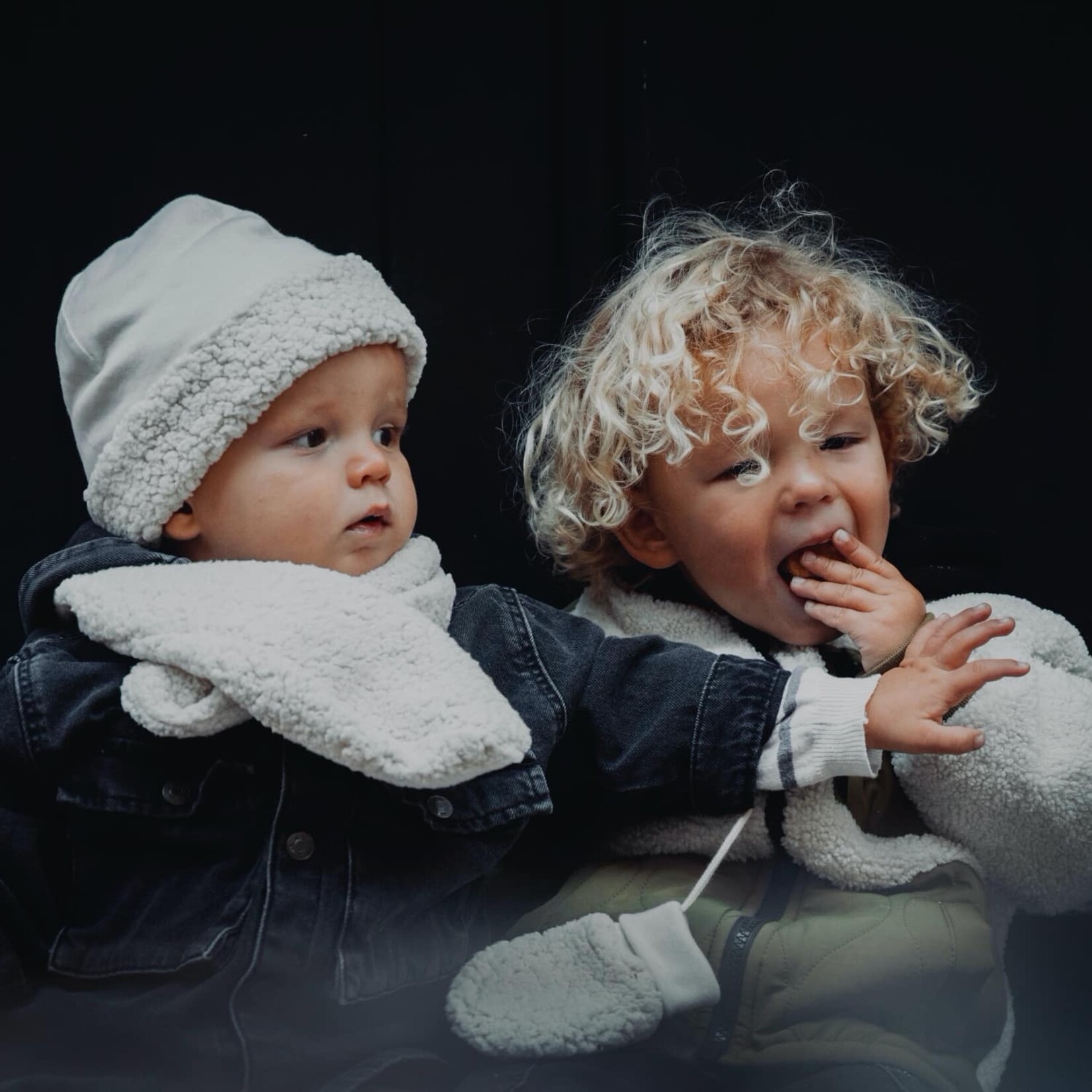 Cloby Cloby - Teddy sjaal - Off White - 6-18 m