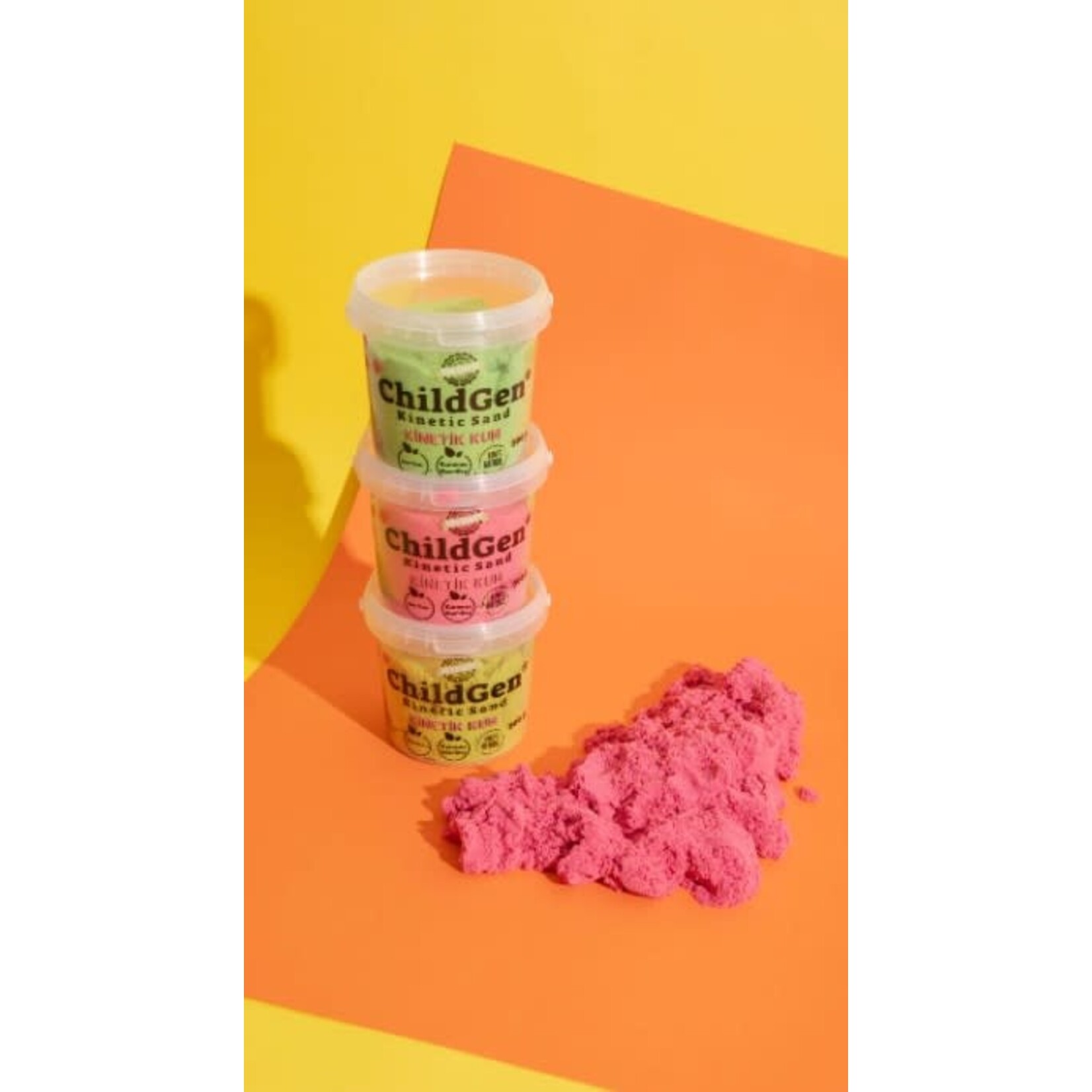 Childgen Childgen - Kinetisch zand (100% natuurlijk!) - 500g - Geel