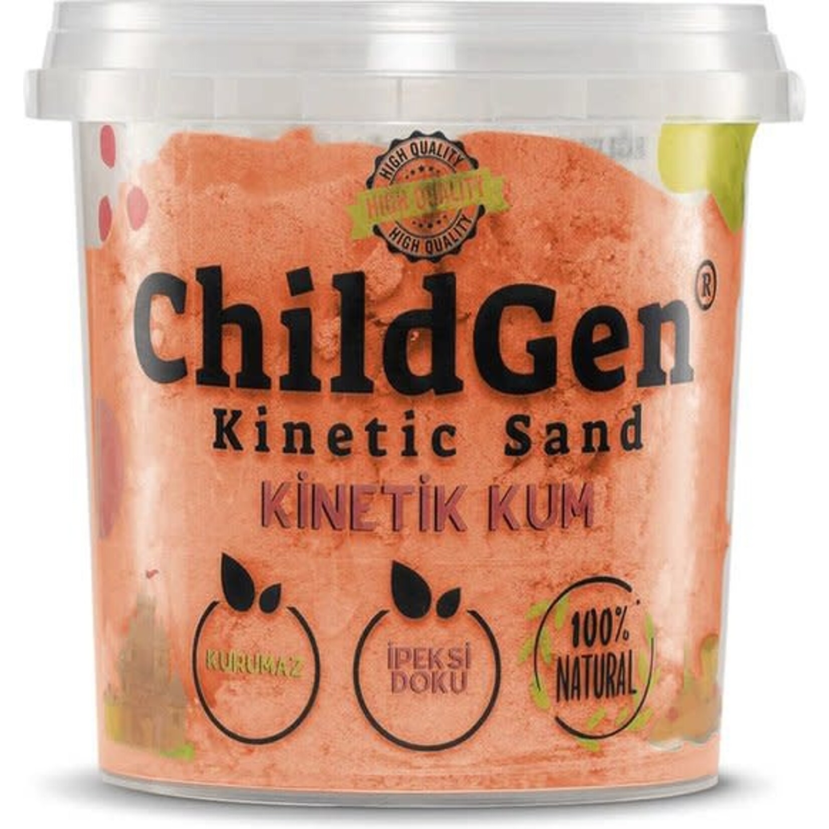 Childgen Childgen - Kinetisch zand (100% natuurlijk!) - 500g - Oranje