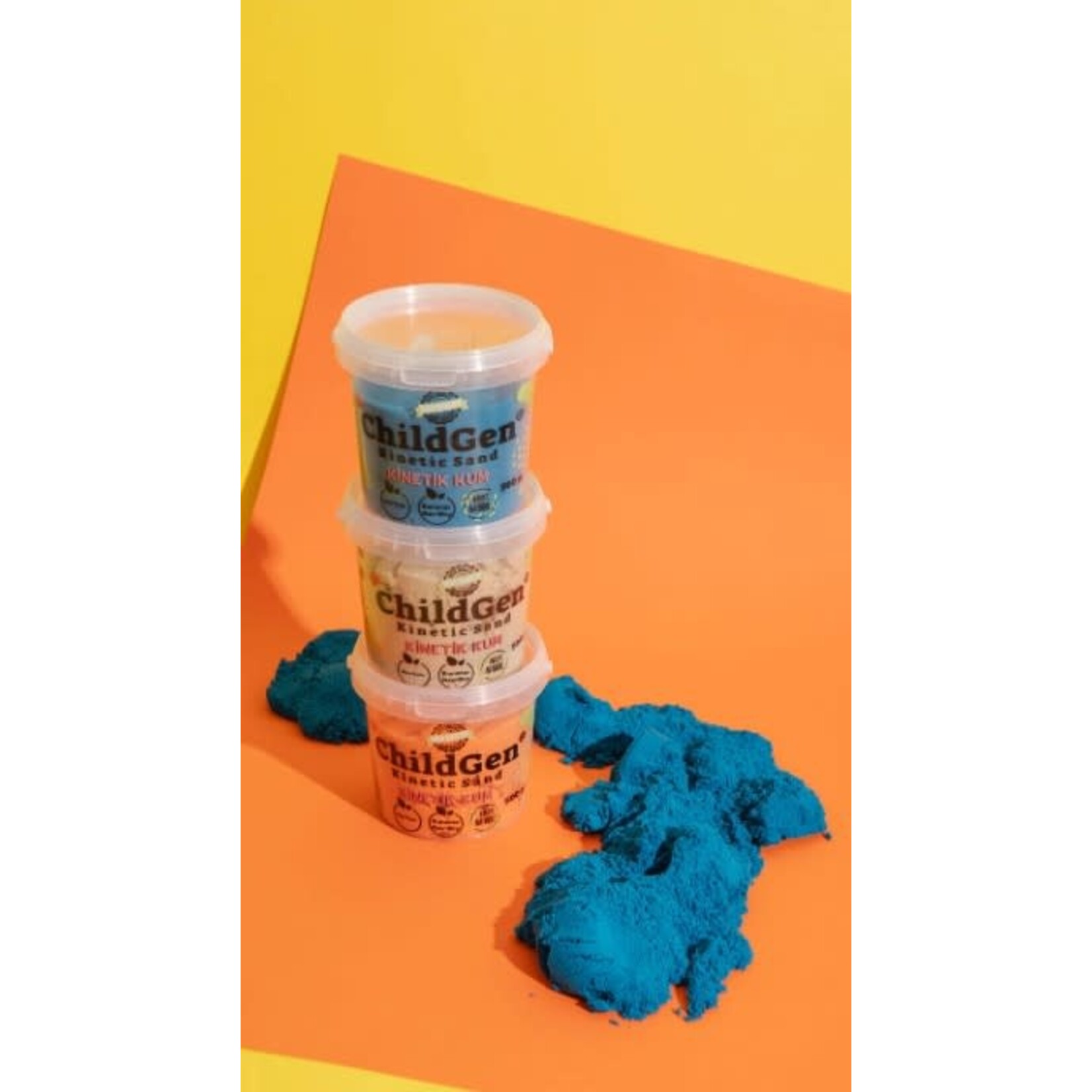 Childgen Childgen - Kinetisch zand (100% natuurlijk!) - 500g - Oranje