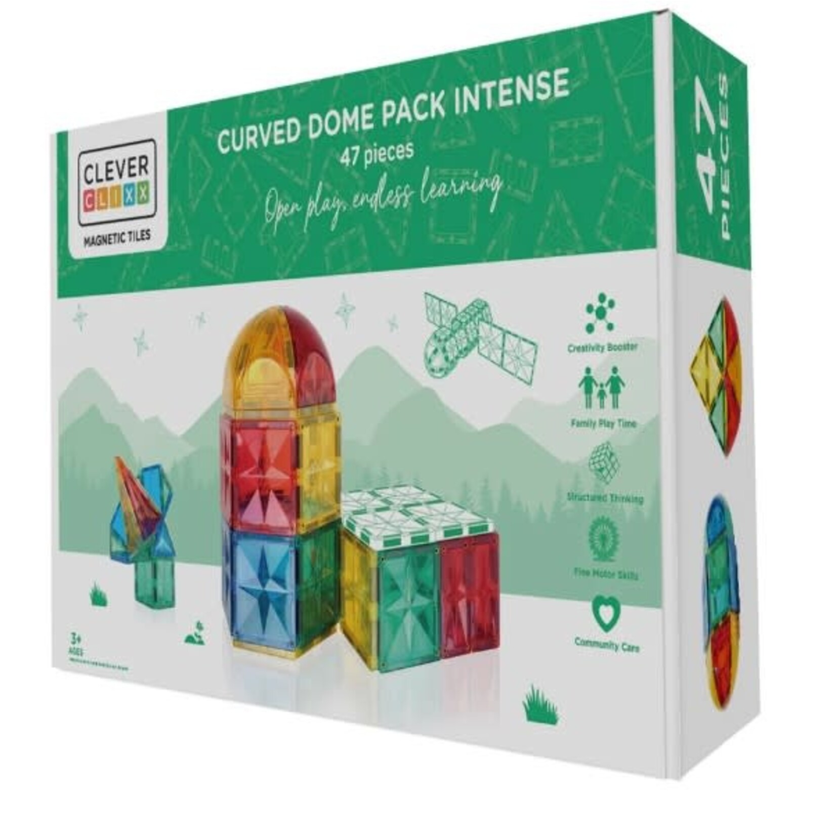 Cleverclixx Cleverclixx - Curved Dome Pack Intense | 47 Stuks