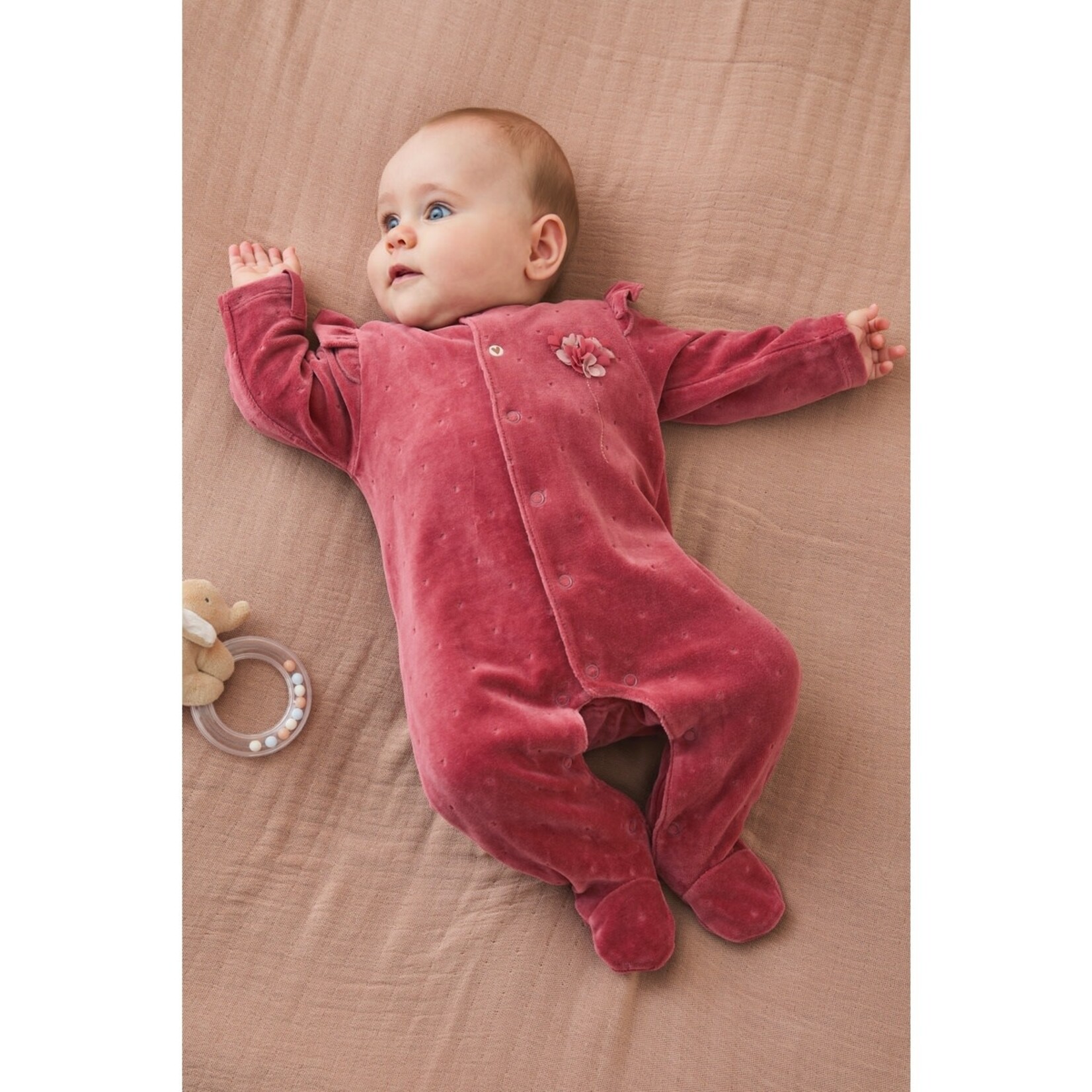 Noukie's Noukie's - Corduroy fluwelen pyjama, hart