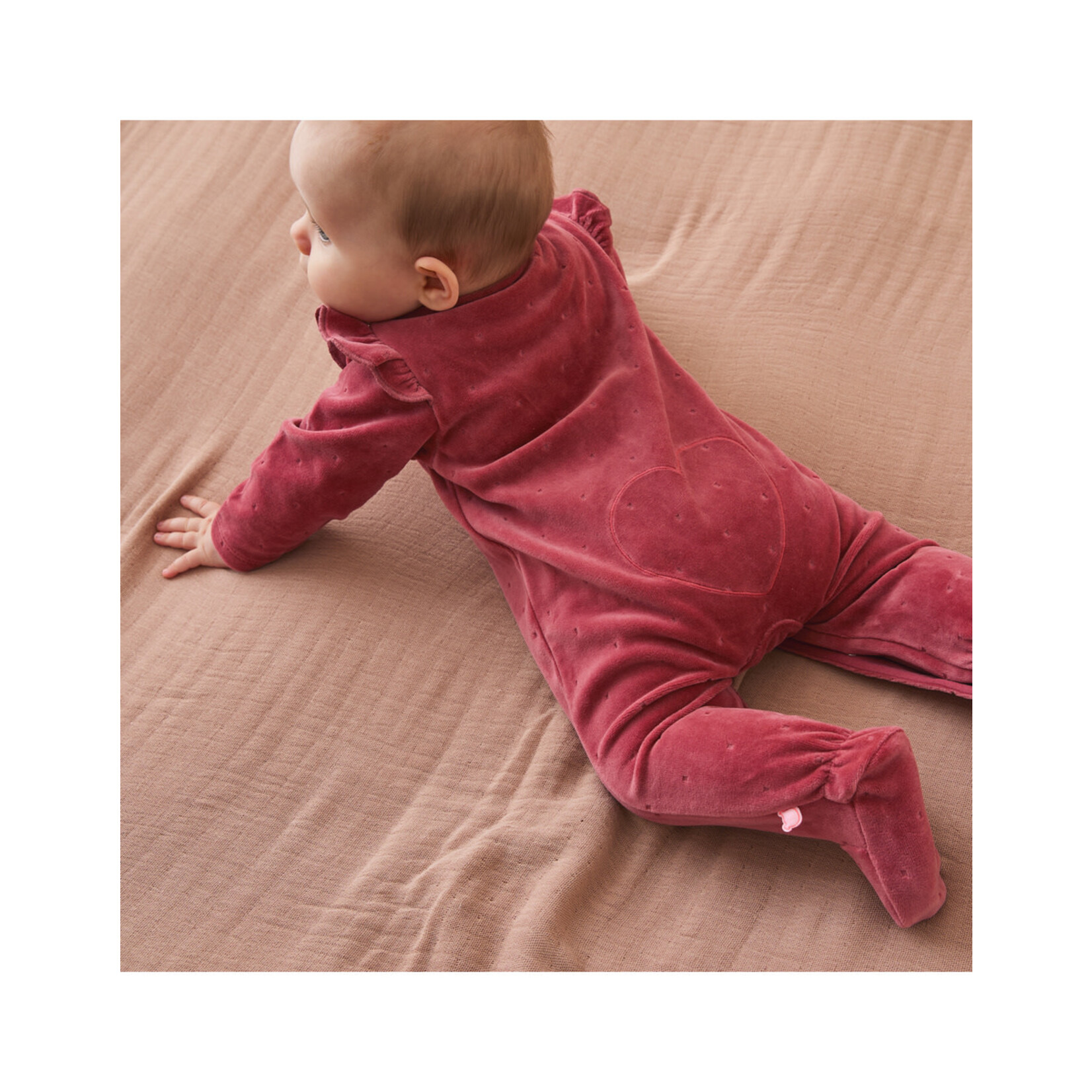 Noukie's Noukie's - Corduroy fluwelen pyjama, hart