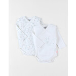 Noukie's Noukie's - Set van 2 jersey overslagrompers, Little flowers