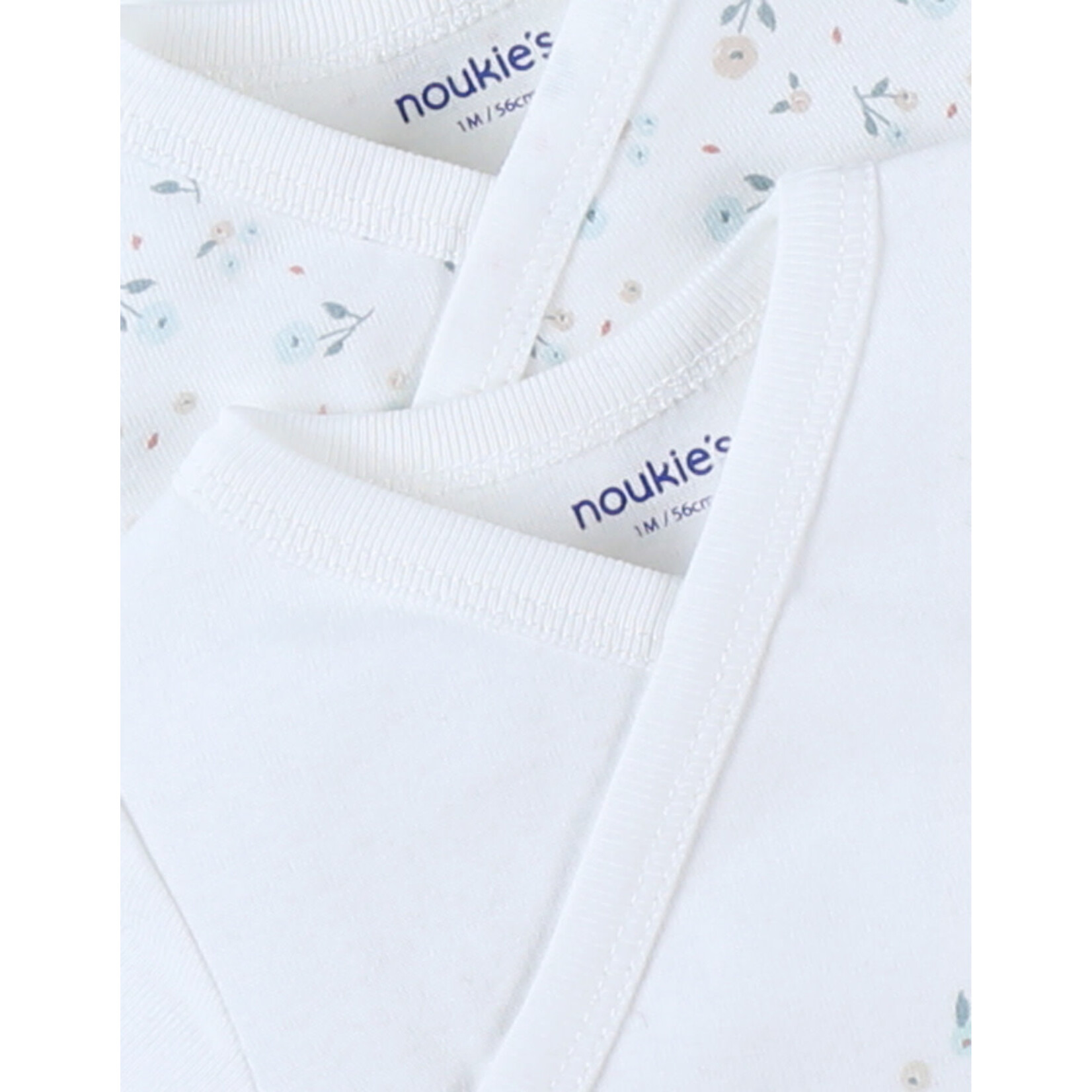 Noukie's Noukie's - Set van 2 jersey overslagrompers, Little flowers