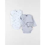 Noukie's Noukie's - Set van 2 jersey overslagrompers, Jurassic friends