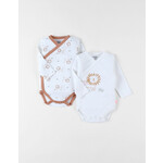 Noukie's Noukie's - Set van 2 jersey overslagrompers, Lion