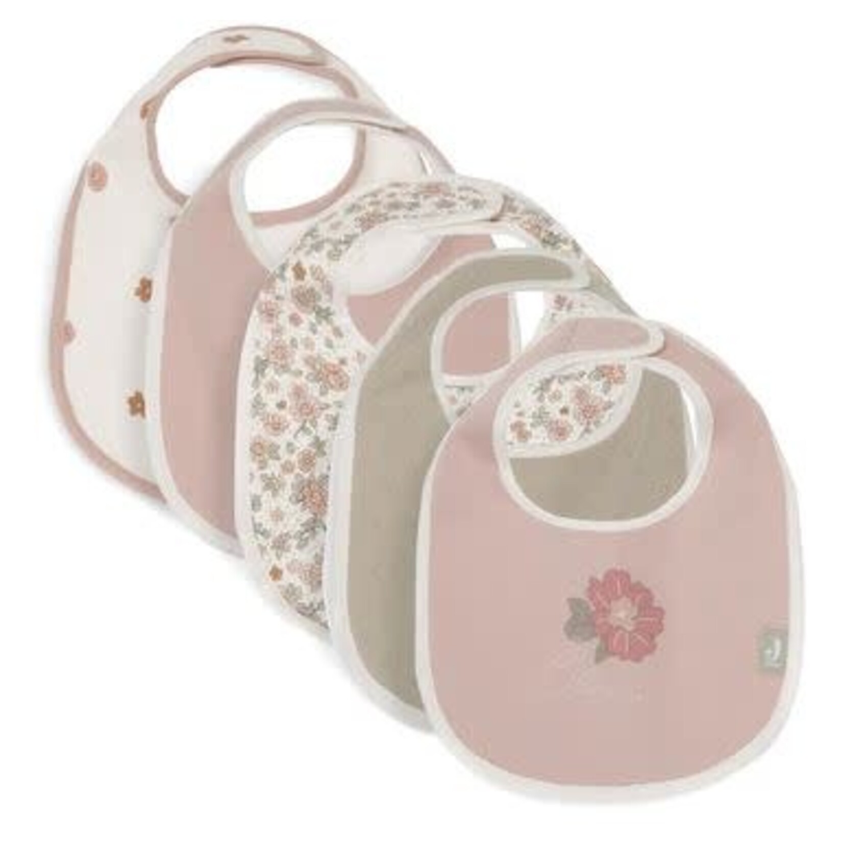 Jollein Jollein - Slabben Retro Flowers - 5-pack