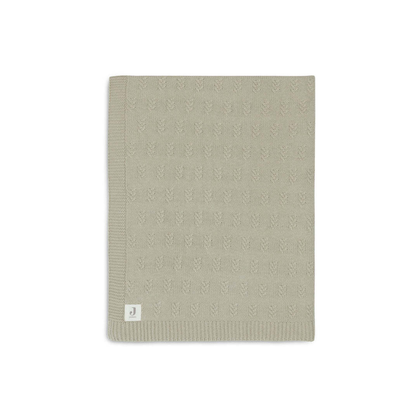 Jollein Jollein - Deken Ledikant 100x150cm Grain Knit Olive Green