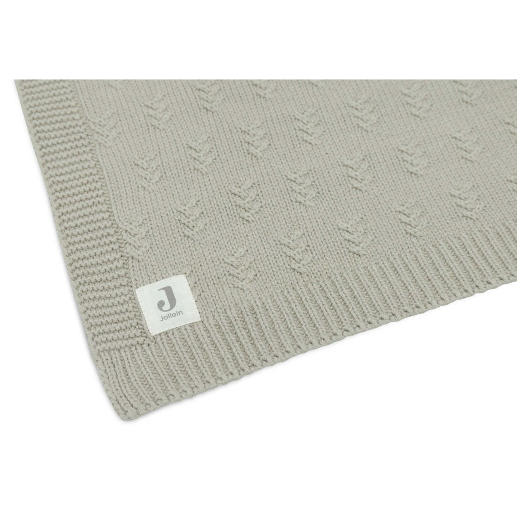 Jollein Jollein - Deken Ledikant 100x150cm Grain Knit Olive Green