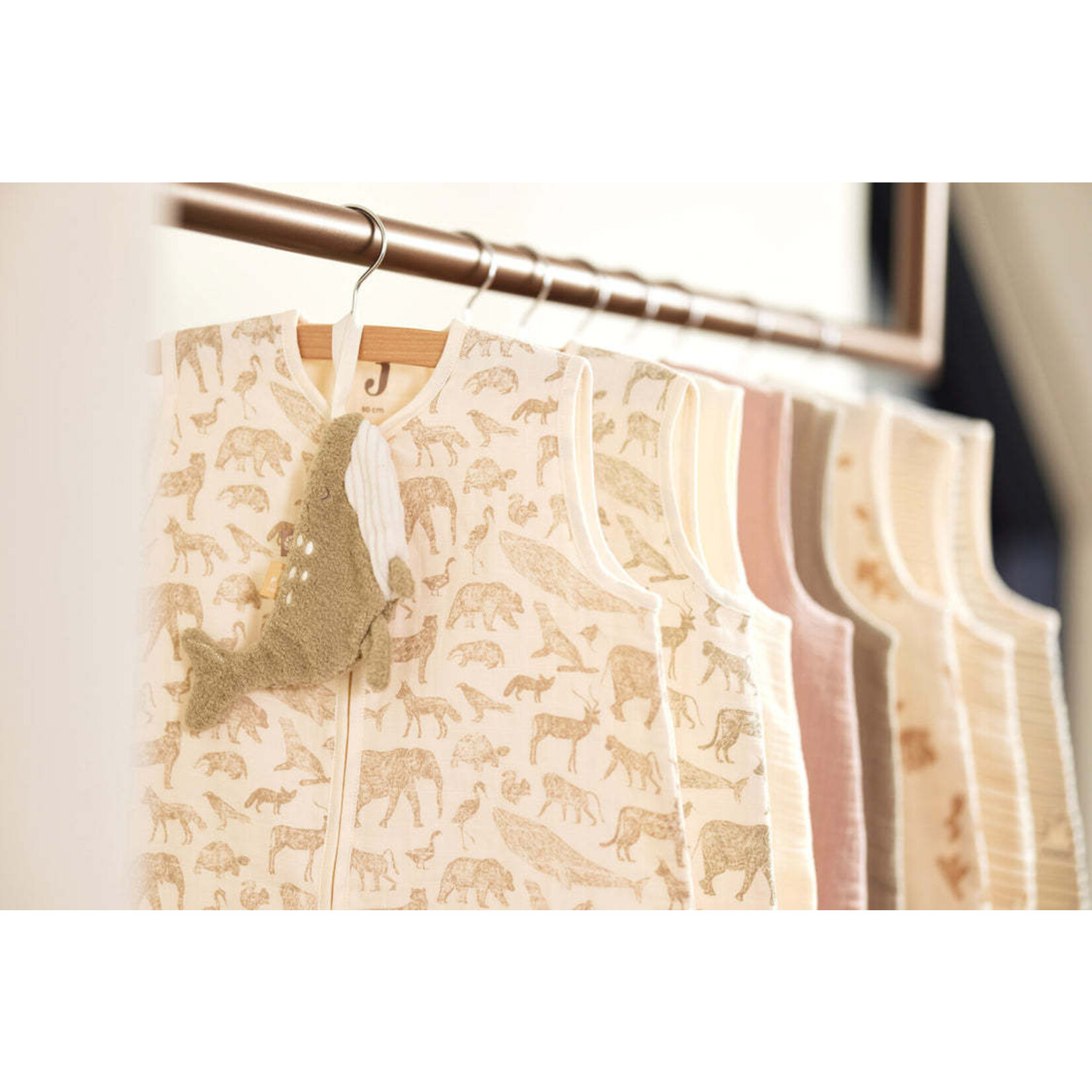 Jollein Jollein - Slaapzak Hydrofiel 90cm Animals Olive Green
