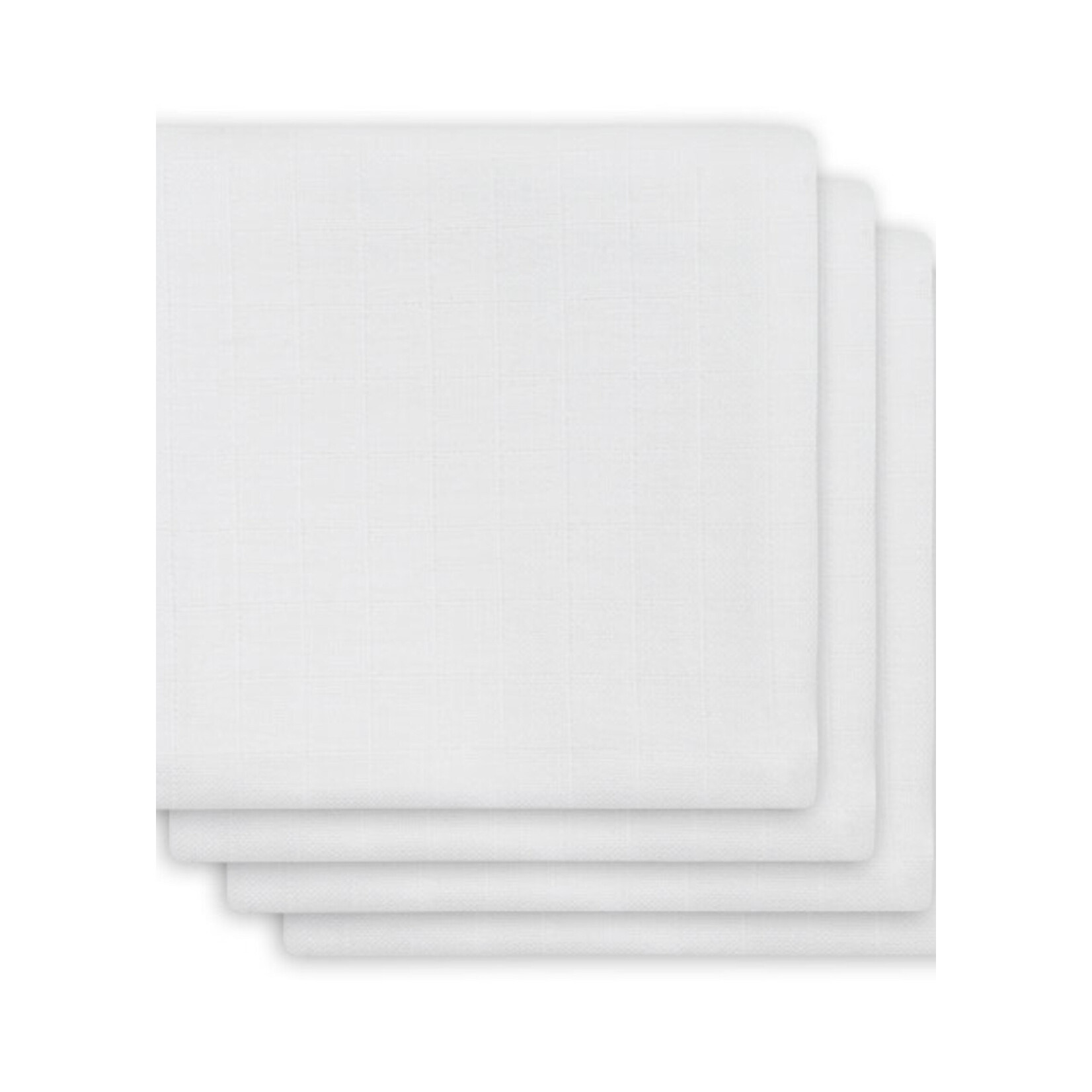 Jollein Jollein - Multidoek Bamboe Small 70x70cm Wit (4pack)