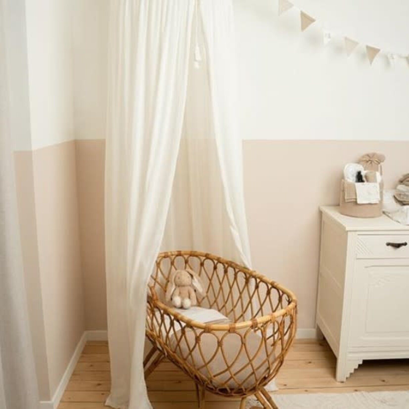 Little Dutch Little Dutch - Klamboe hydrofiel Soft White - 250x54cm