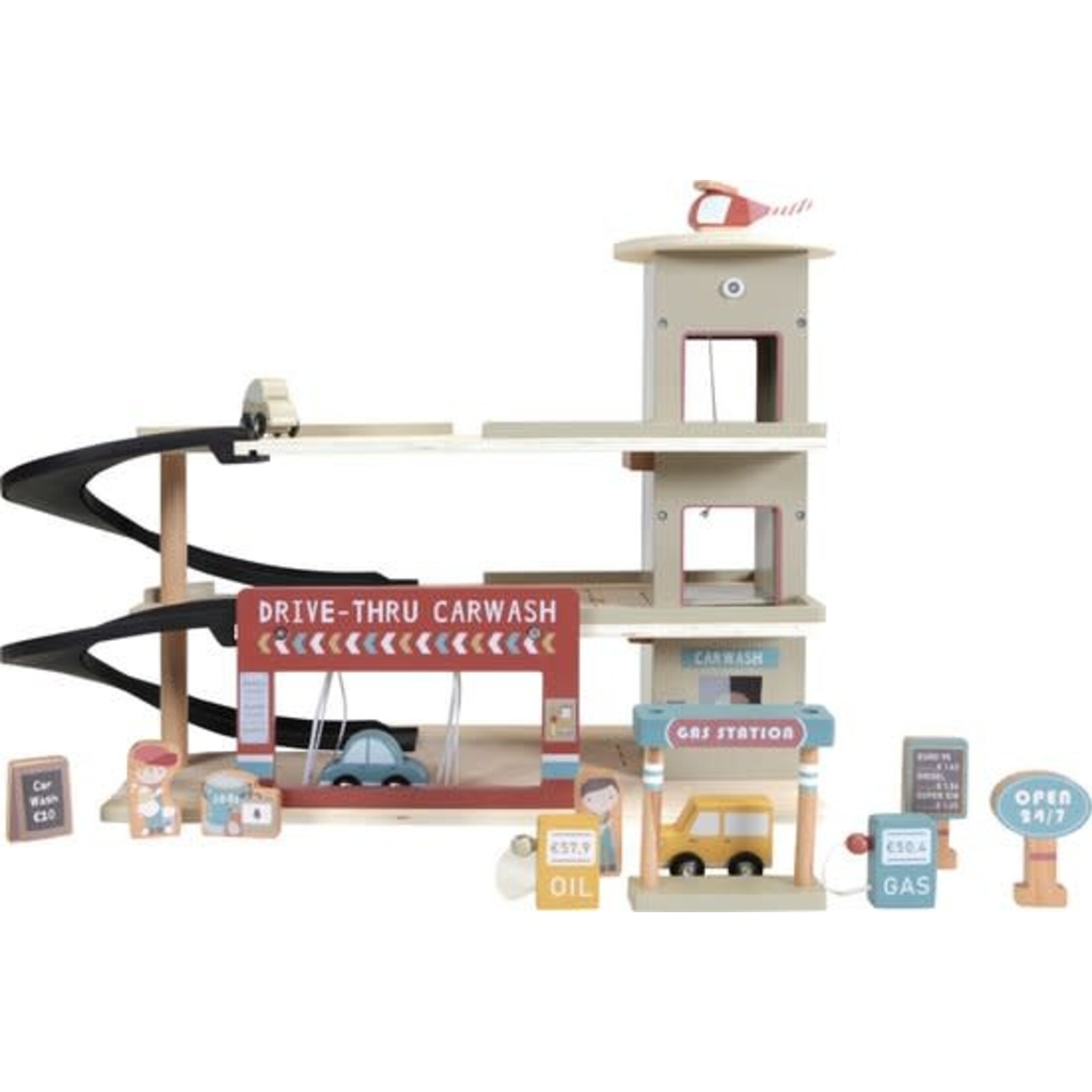 Little Dutch Toys Little Dutch Toys - Treinbaan uitbreiding - Garage FSC