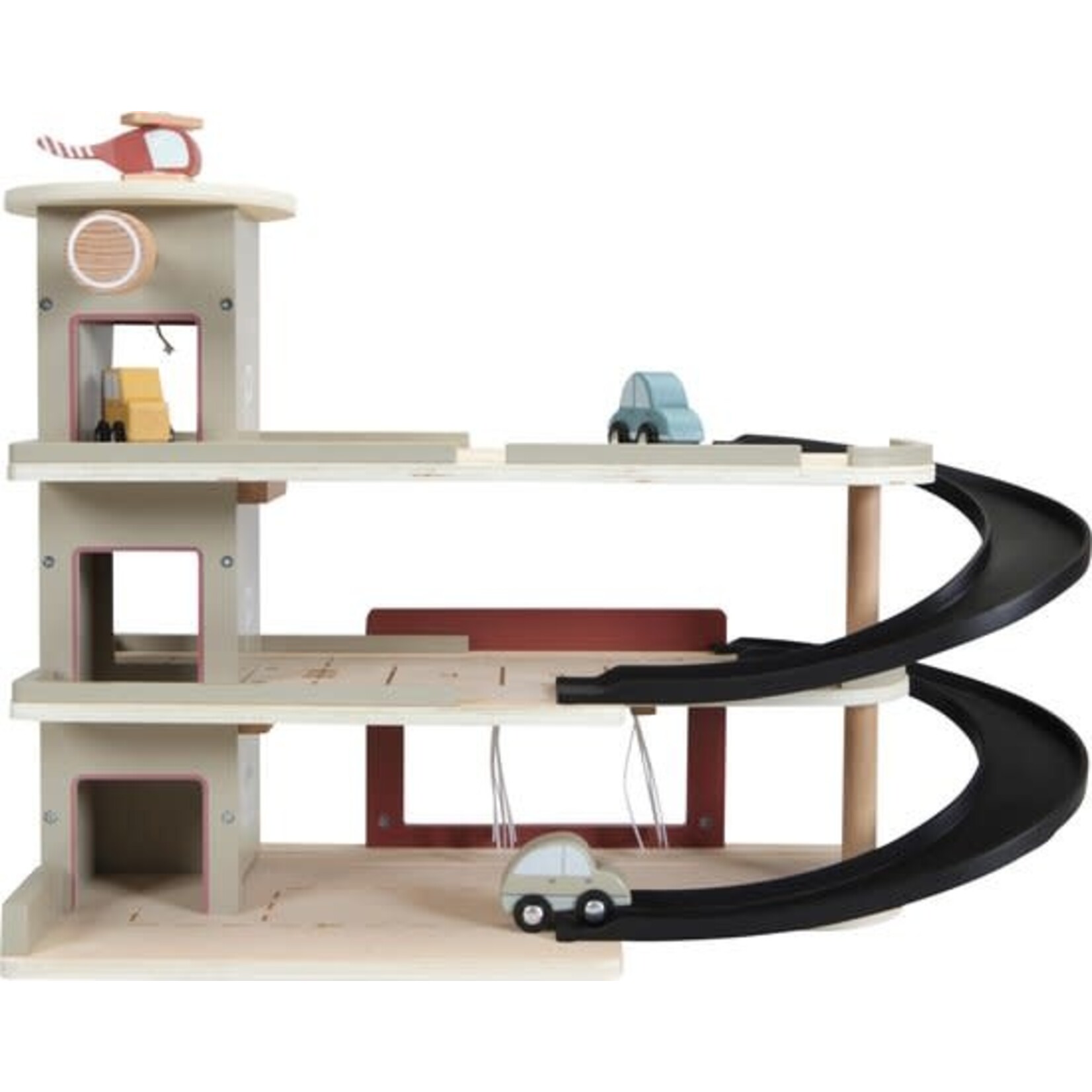 Little Dutch Toys Little Dutch Toys - Treinbaan uitbreiding - Garage FSC