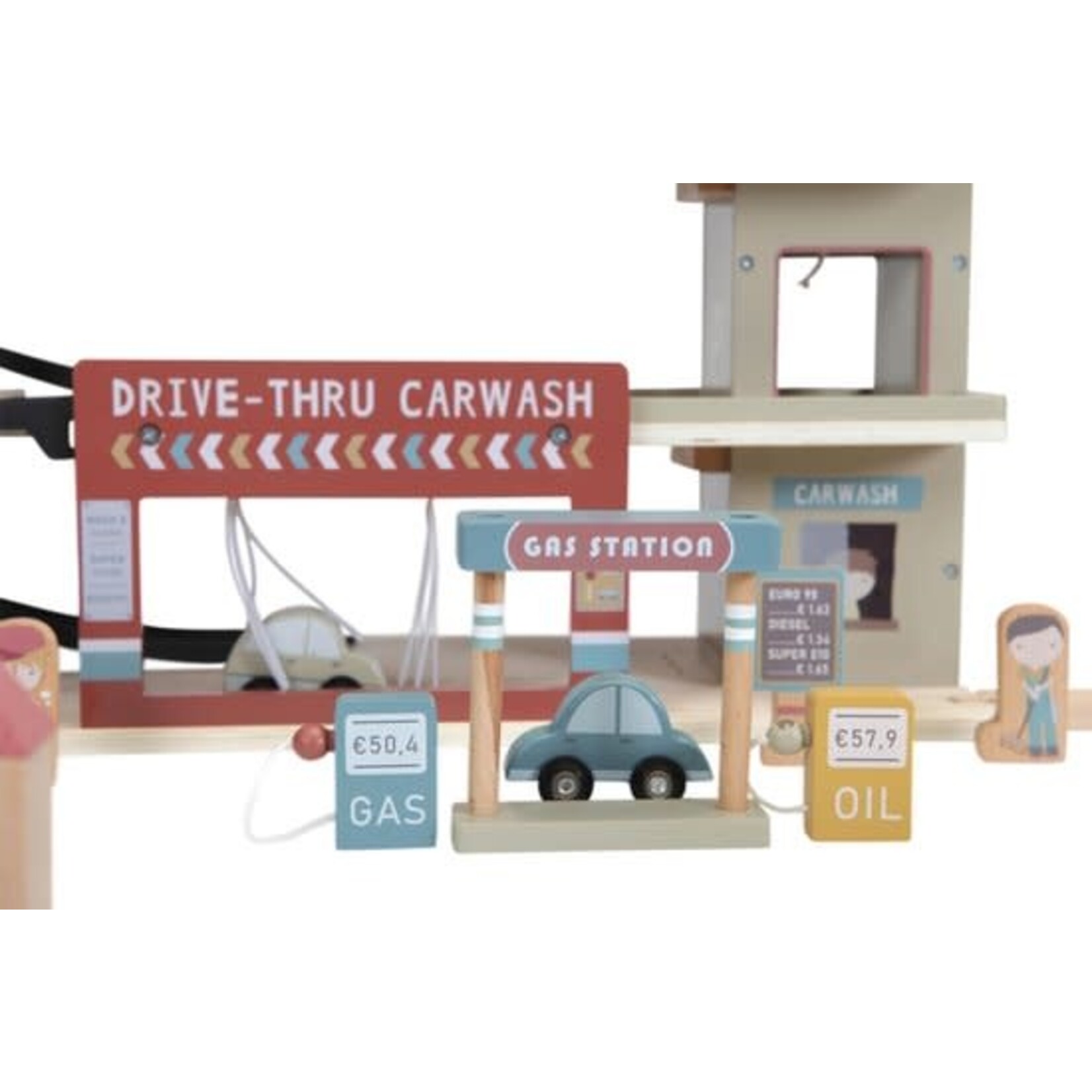 Little Dutch Toys Little Dutch Toys - Treinbaan uitbreiding - Garage FSC